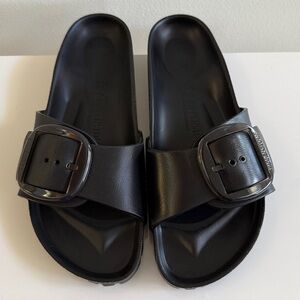 BIRKENSTOCK EVA Madrid Big Buckle Sandals Shoes 39/US 8-8.5 Black
